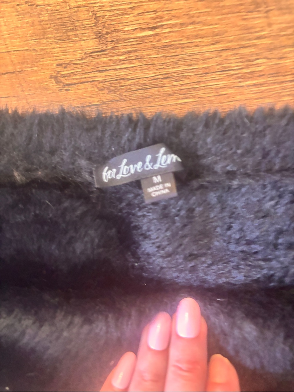 For Love & Lemons Fiona Faux Fur High Rise Shorts Black M - Picture 5 of 6